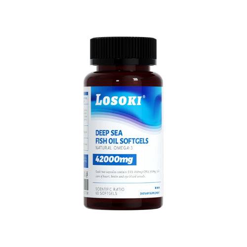LOSOKI - 【LOSOKI】Omega - 3 深海魚油丸(60粒裝) - 營養補充劑